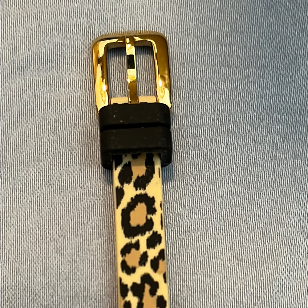 Kate Spade Watch w/ Gold Tone Case & Leather Leopard Print Band - Picture 8 of 11